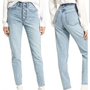 NWT WE WORE WHAT The Danielle Crystal High Rise Jeans
